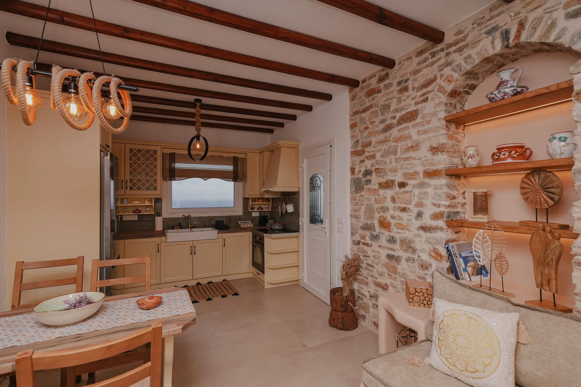 Kitchen - Onar Stone Villa