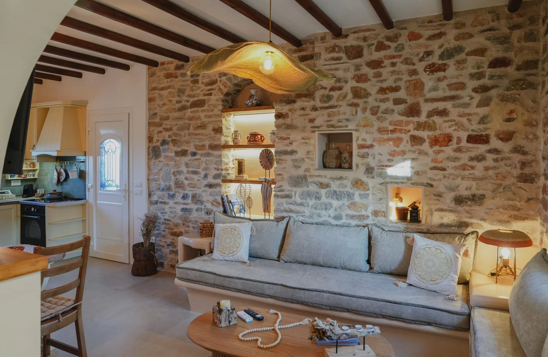 Kitchen - Onar Stone Villa