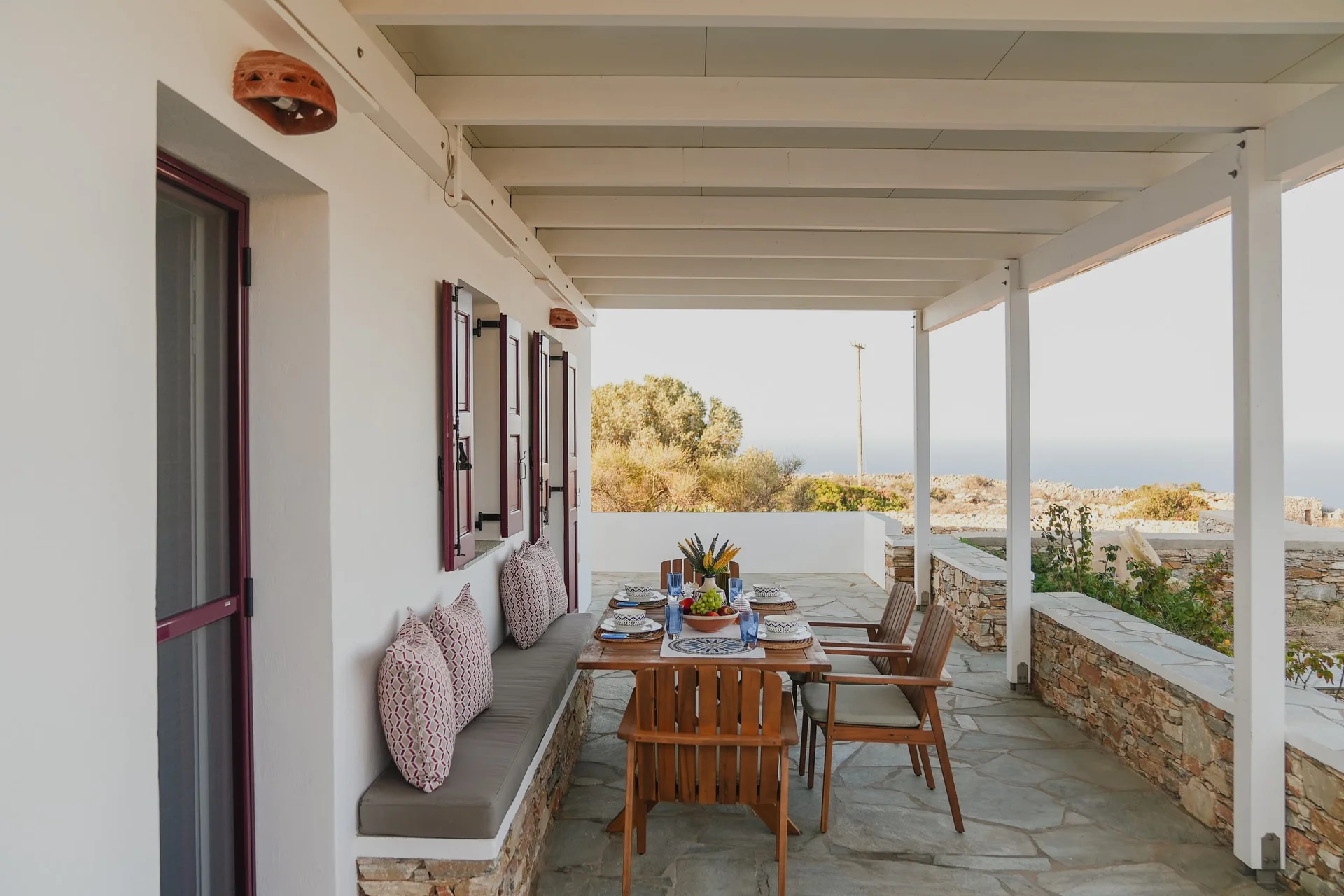 Onar Traditional Villa at dusk