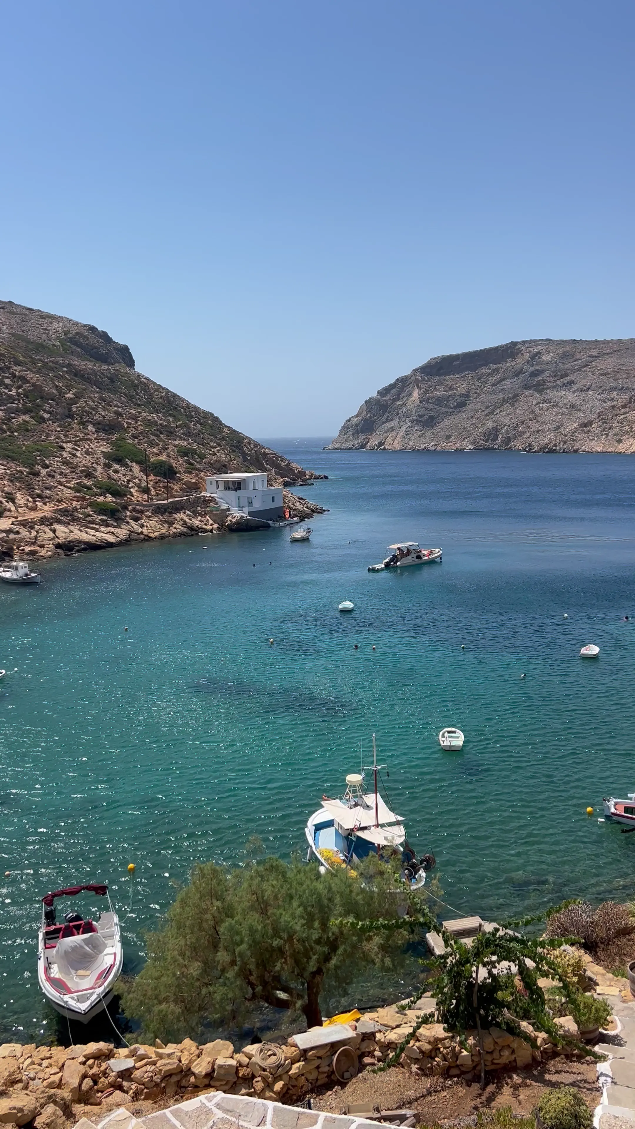 Cheronissos beach from above